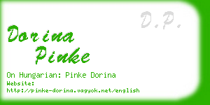 dorina pinke business card